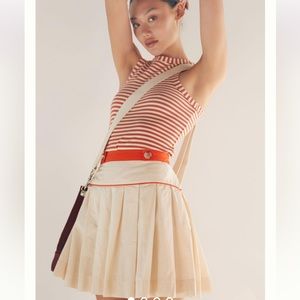 NWT Maeve Anthropologie pleated mini tennis skirt